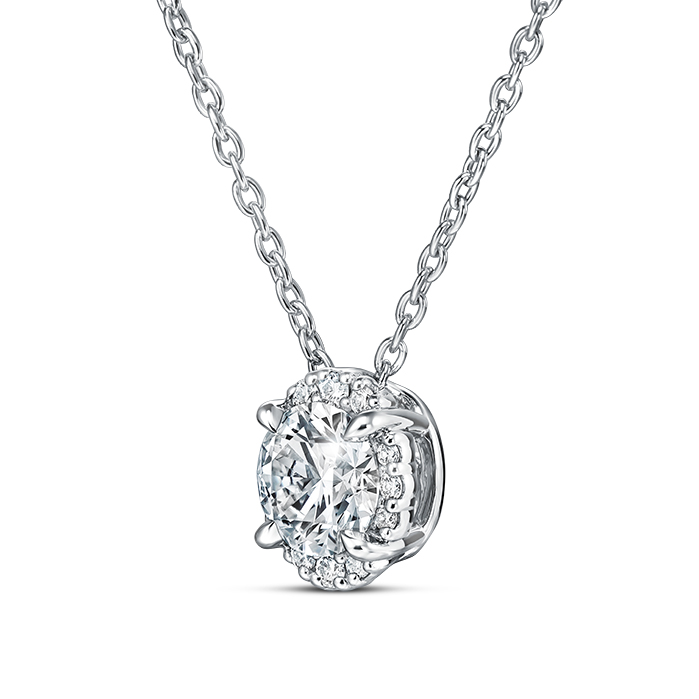 Ellipse Diamond Pendant