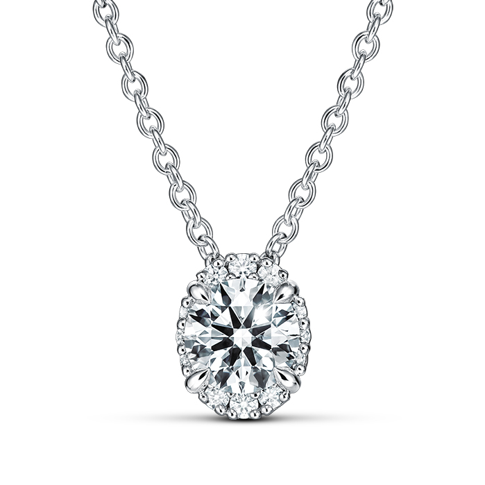 Ellipse Diamond Pendant