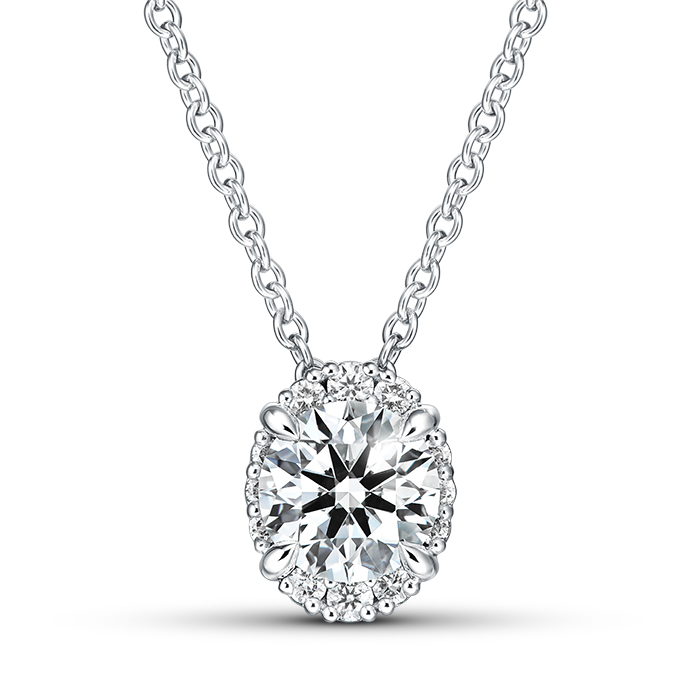 Ellipse Diamond Pendant