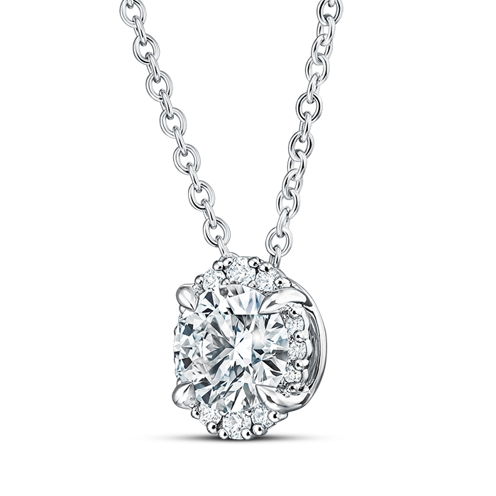 Ellipse Diamond Pendant