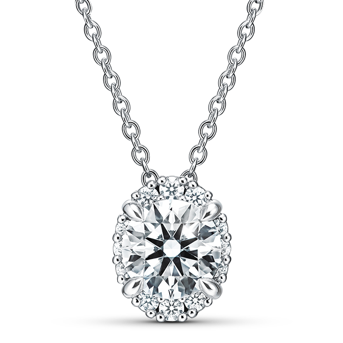 Ellipse Diamond Pendant