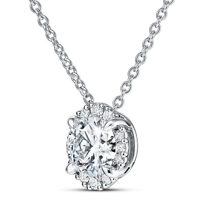 Ellipse Diamond Pendant
