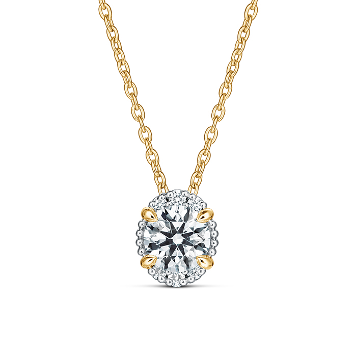 Ellipse Diamond Pendant