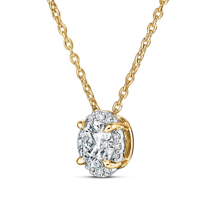 Ellipse Diamond Pendant
