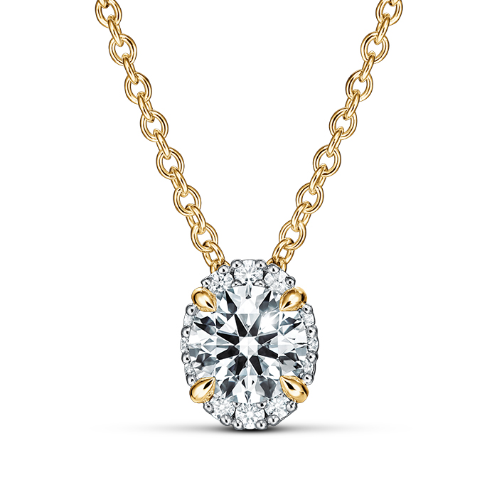 Ellipse Diamond Pendant