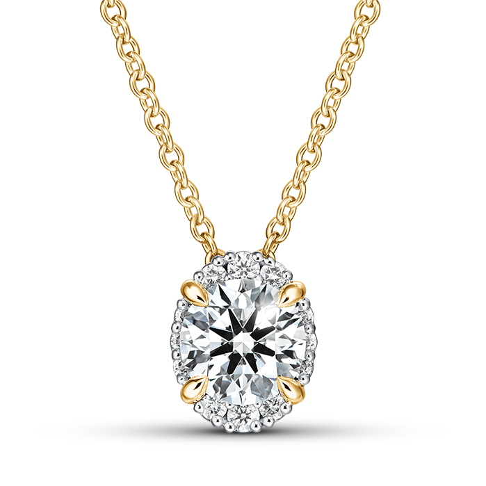 Ellipse Diamond Pendant