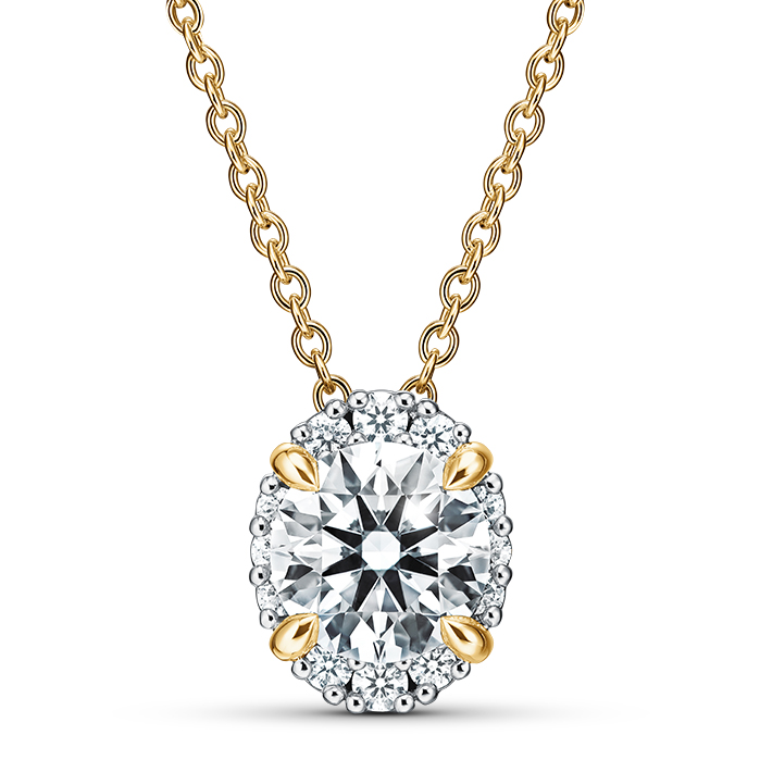 Ellipse Diamond Pendant