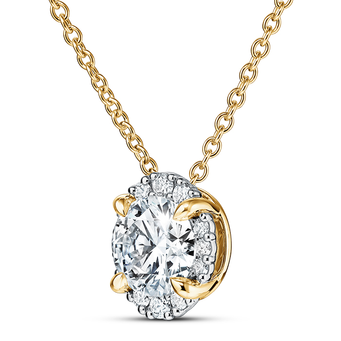 Ellipse Diamond Pendant