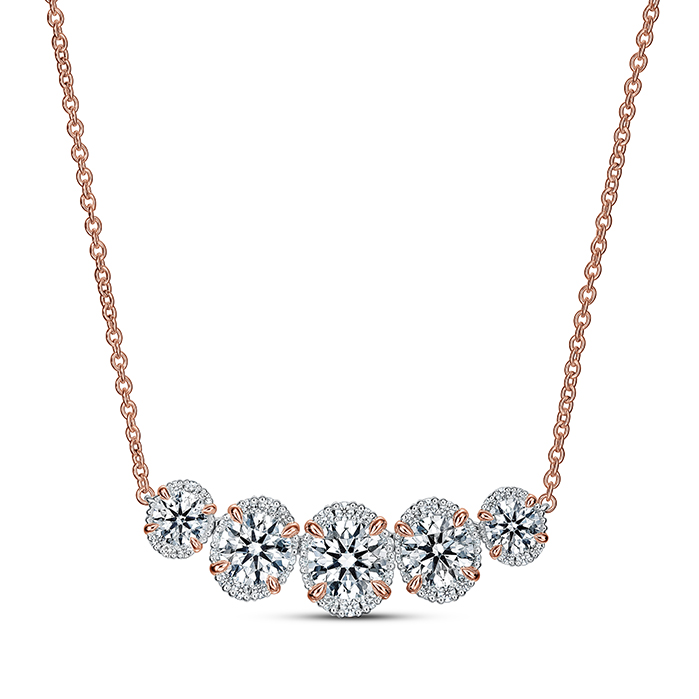 Ellipse Diamond Necklace