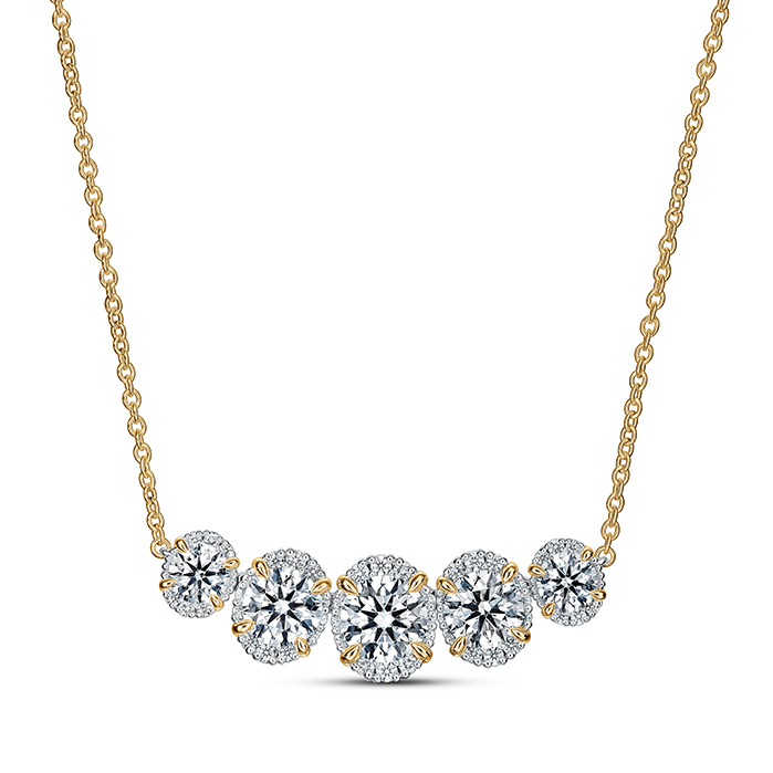 Ellipse Diamond Necklace
