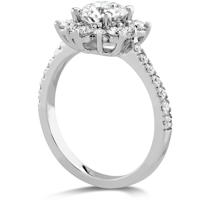 Delight Lady Di Halo Ring - Dia Band