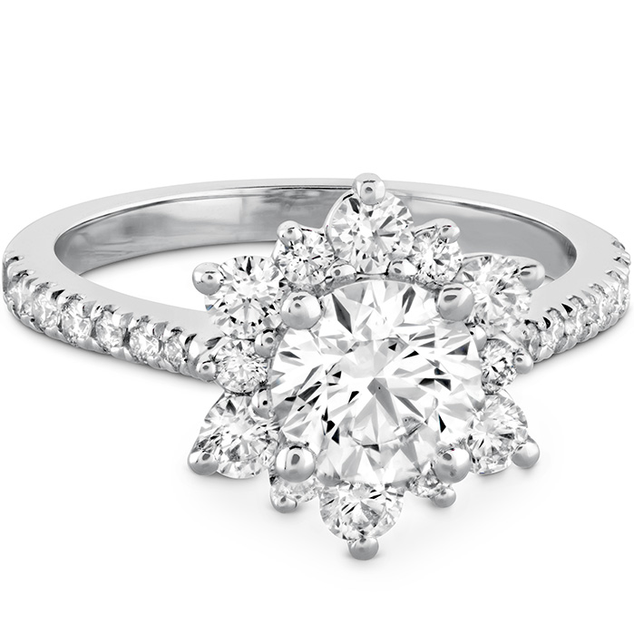 Delight Lady Di Halo Ring - Dia Band
