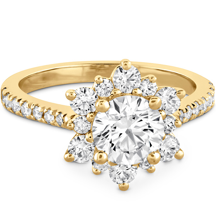 Delight Lady Di Halo Ring - Dia Band