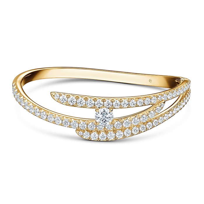 Vela Triple Row Pavé Bangle