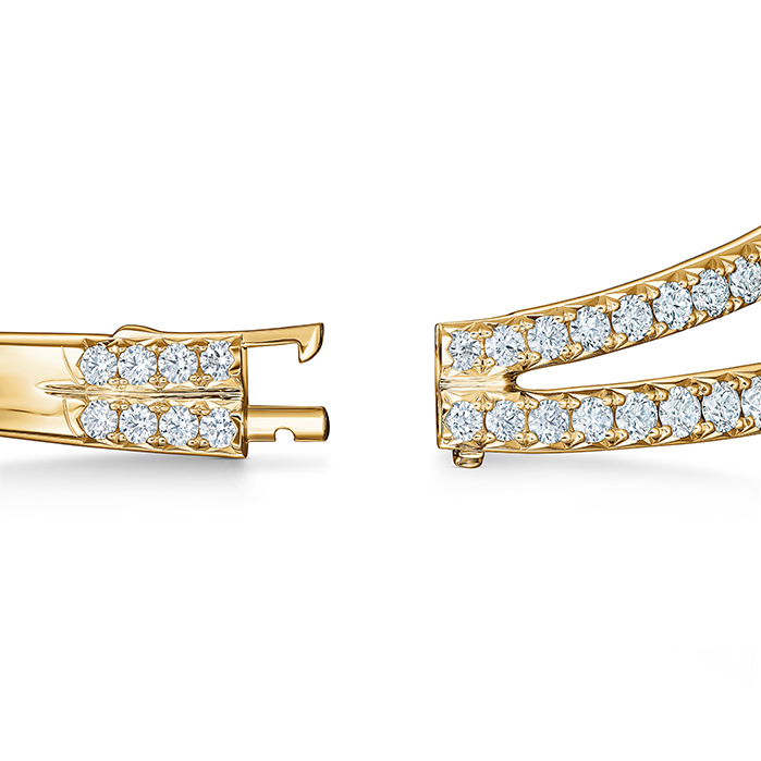 Vela Triple Row Pavé Bangle