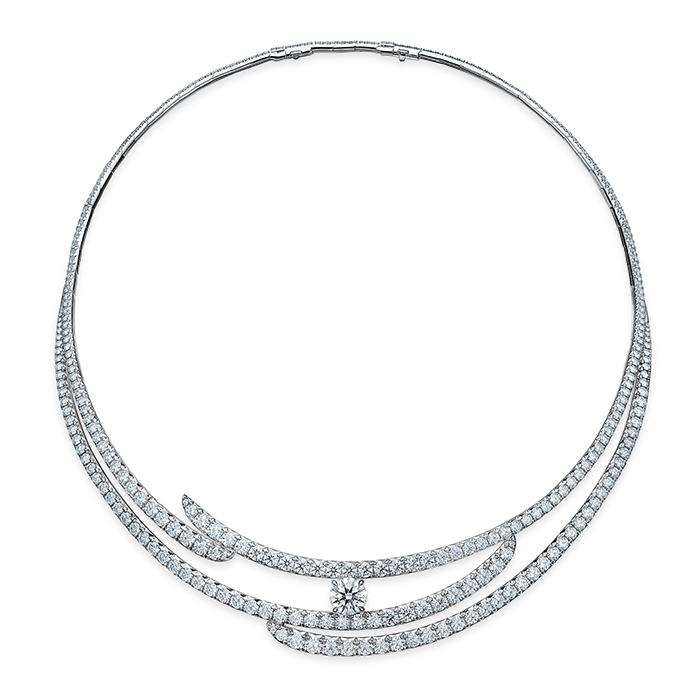 Vela French Cut Pavé Collar