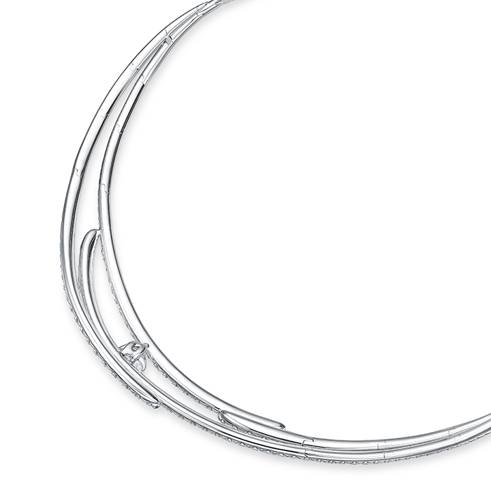 Vela French Cut Pavé Collar