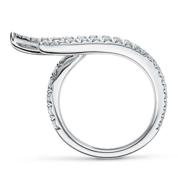 Vela Triple Row Pavé Ring