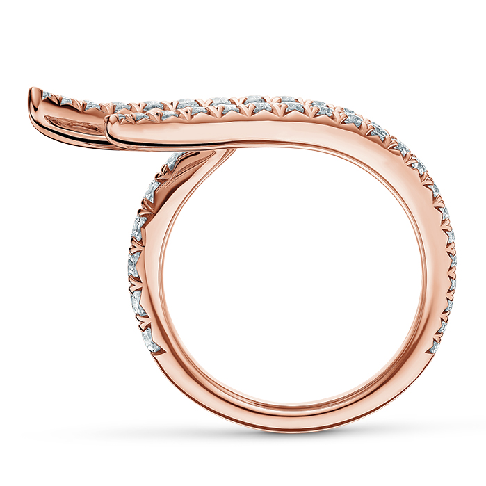 Vela Triple Row Pavé Ring