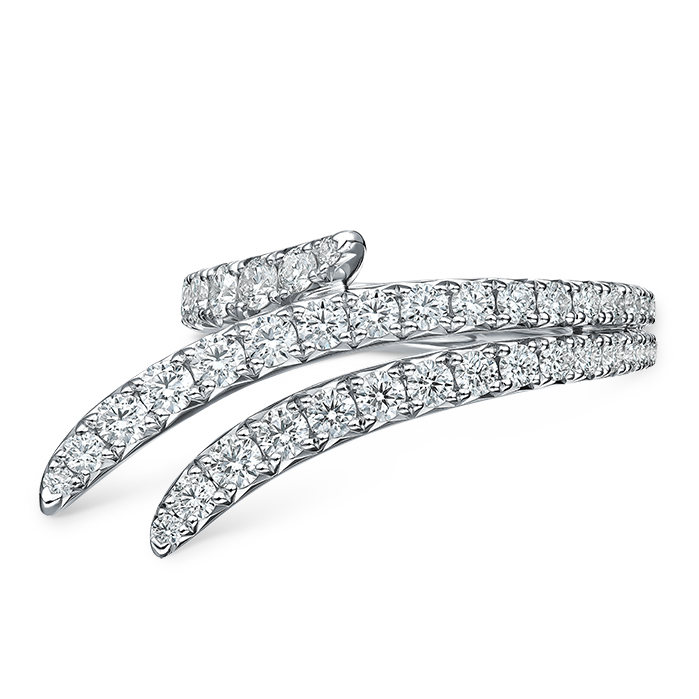 Vela Triple Row Pavé Ring