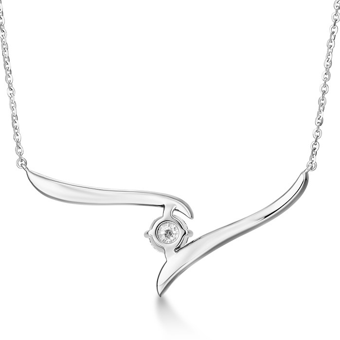 Vela Solitaire Crossover Pendant